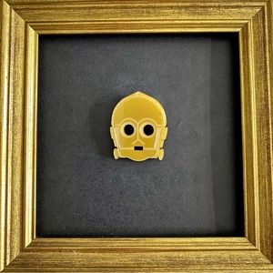 RARE Small C-3PO plexi brooch
